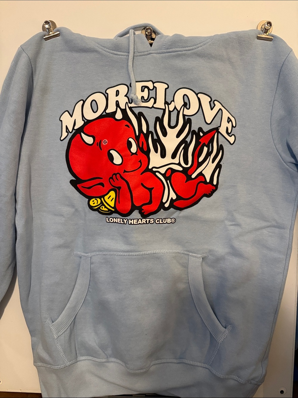 'More Love' Light Blue Graphic Crewneck